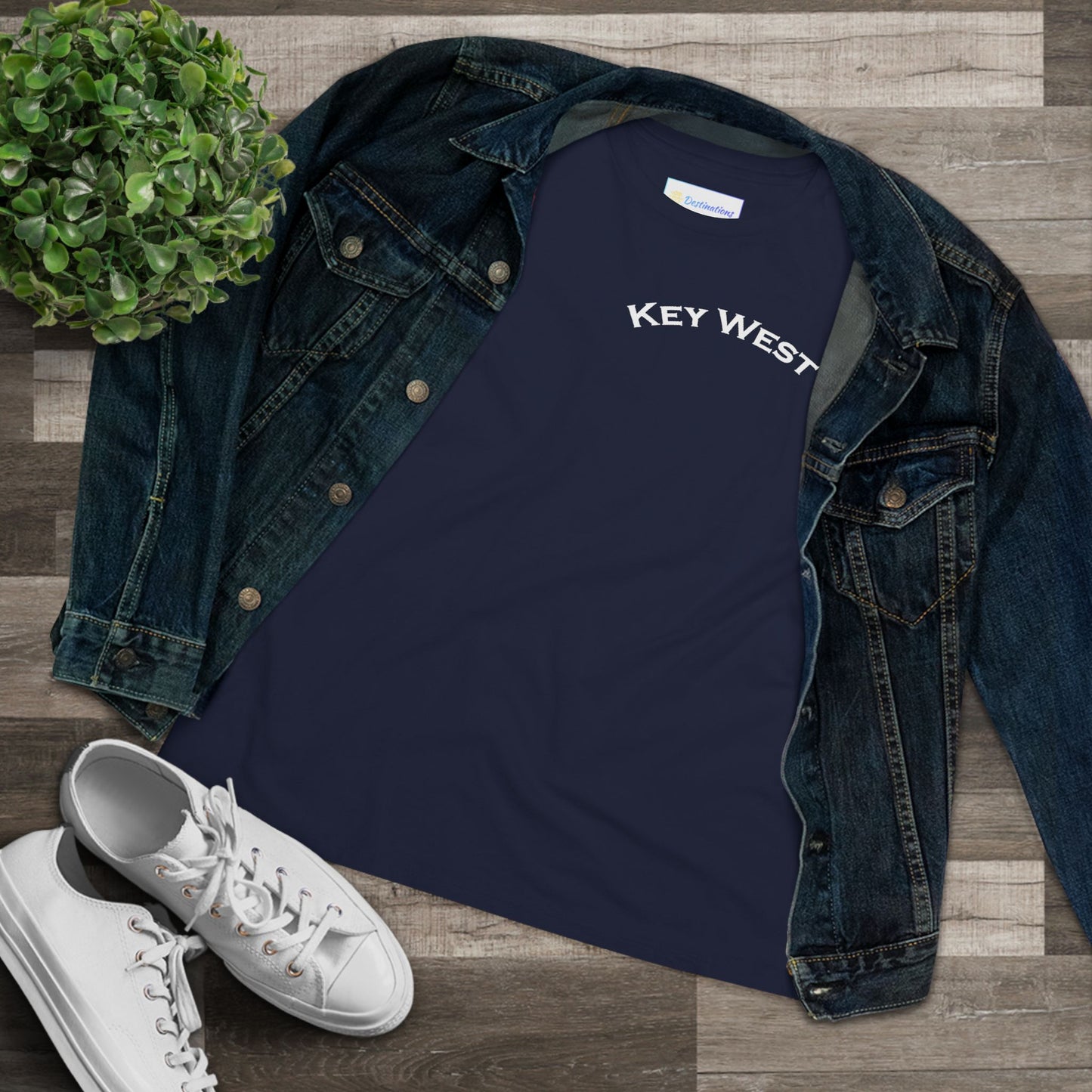 Vibrant Key West Women's Cotton Tee