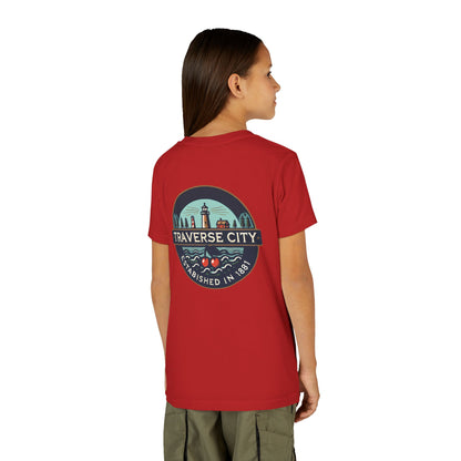 Vintage Traverse City Unisex Youth Short Sleeve Tee