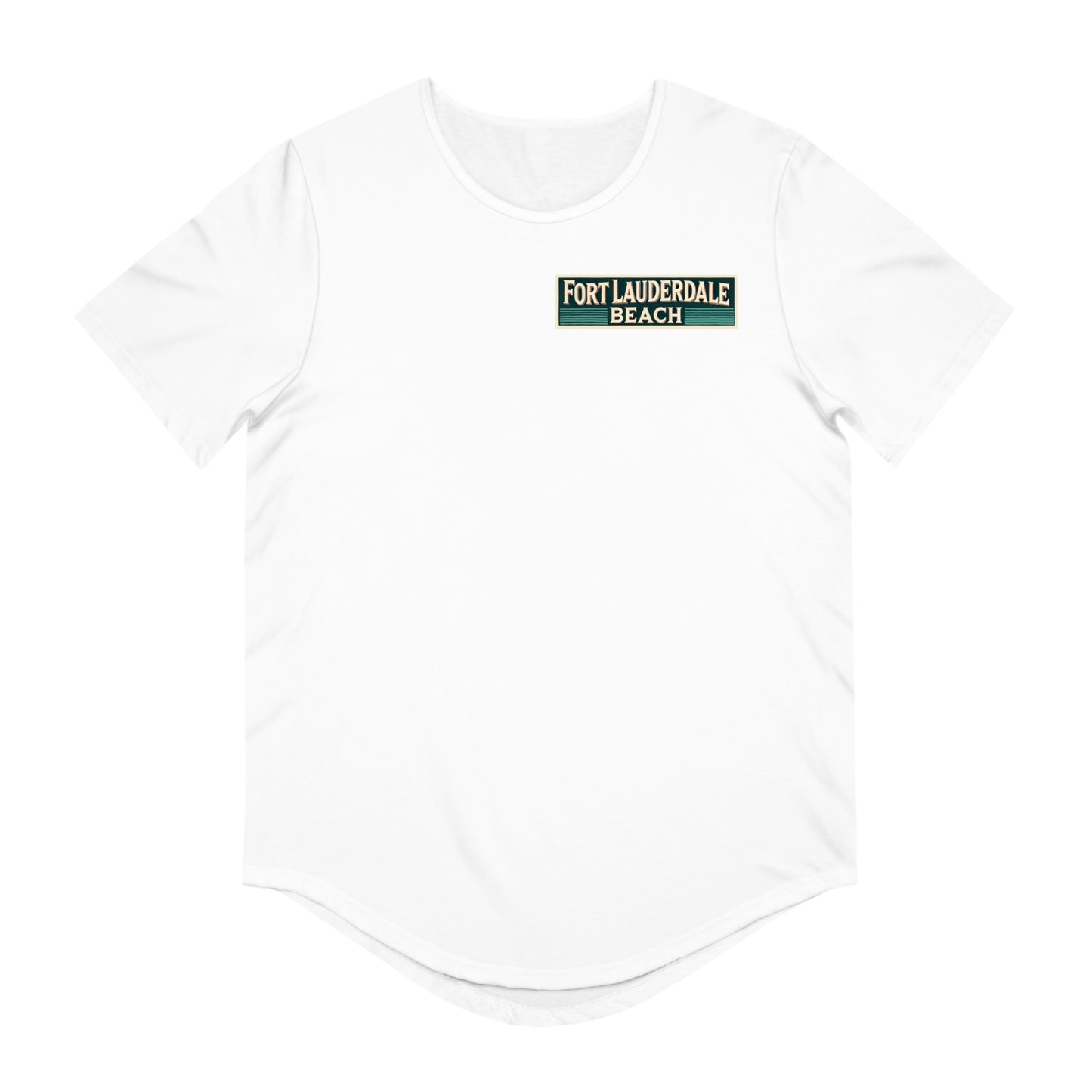 Vintage Fort Lauderdale Men's Jersey Curved Hem Tee
