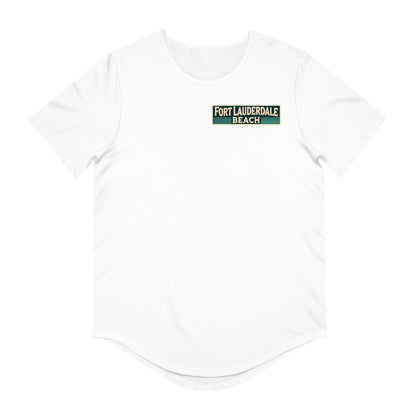 Vintage Fort Lauderdale Men's Jersey Curved Hem Tee