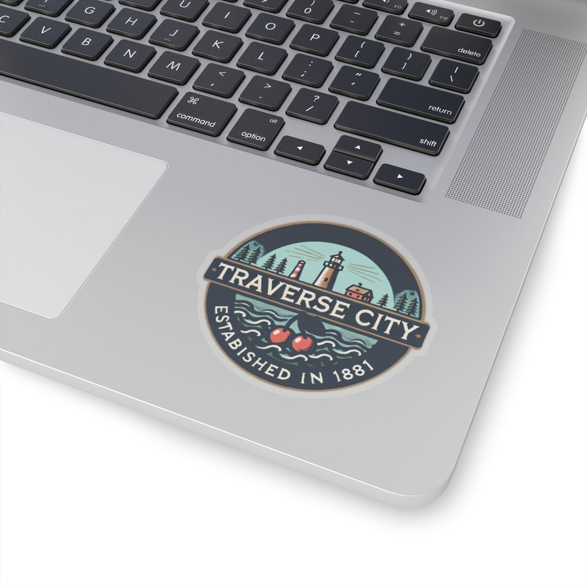 Vintage Traverse City Kiss-Cut Sticker