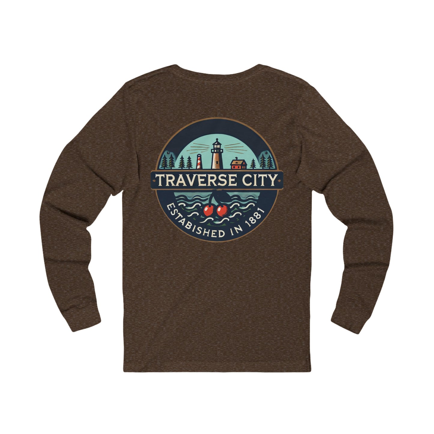 Vintage Traverse City Unisex Jersey Long Sleeve Tee