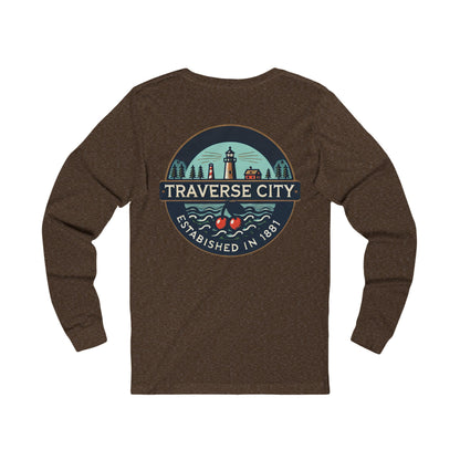 Vintage Traverse City Unisex Jersey Long Sleeve Tee