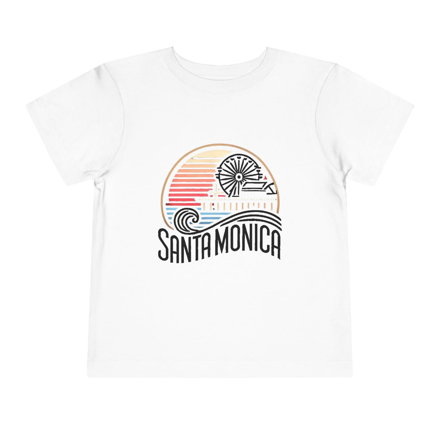 Vibrant Santa Monica Toddler Short Sleeve Tee