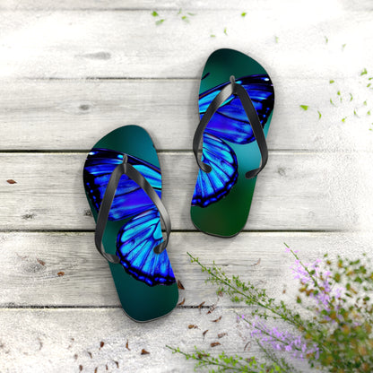 Mystical Butterfly #2 Flip Flops