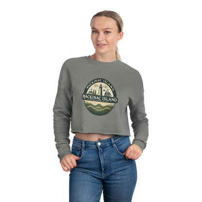 Vintage Mackinac Island Women's Cropped Sweatshirt