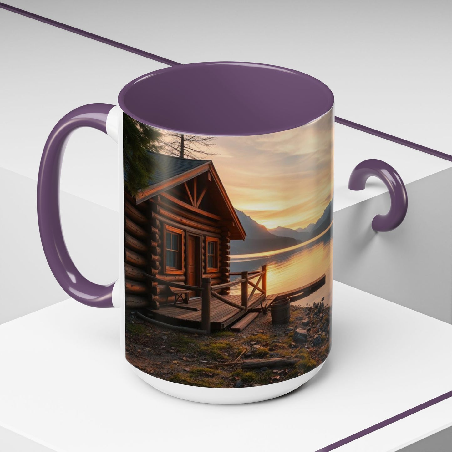 Lakeside Cabin Ceramic Coffee Mug