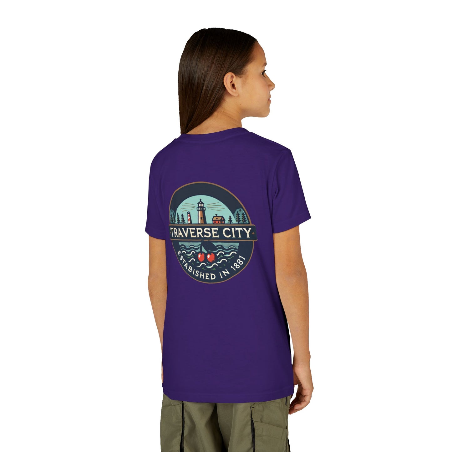 Vintage Traverse City Unisex Youth Short Sleeve Tee