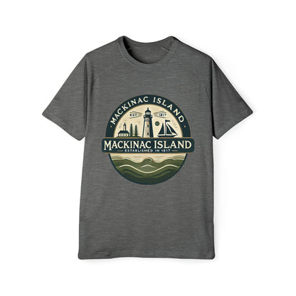 Vintage Mackinac Island Men's Raglan T-Shirt