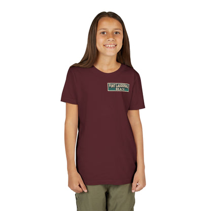 Vintage Fort Lauderdale Unisex Youth Short Sleeve Tee