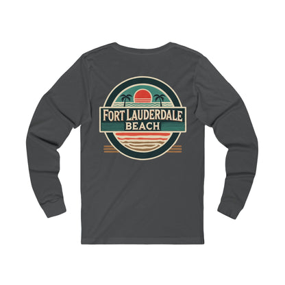 Vintage Fort Lauderdale Unisex Jersey Long Sleeve Tee