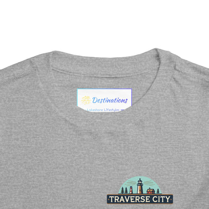 Vintage Traverse City Unisex Toddler Short Sleeve Tee