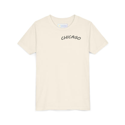 Retro Chicago Sunset Unisex Youth Short Sleeve Tee