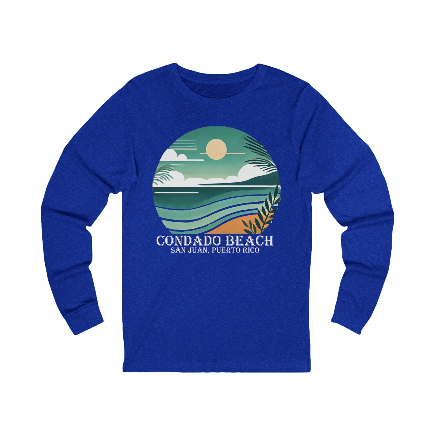 Coastal Vibes Condado Beach Unisex Jersey Long Sleeve Tee