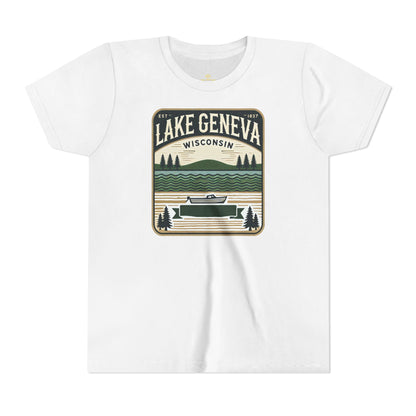 Vintage Lake Geneva Unisex Youth Short Sleeve Tee