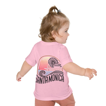 Vibrant Santa Monica Unisex Baby Short Sleeve T-Shirt
