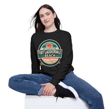 Vintage Fort Lauderdale Unisex Drop Shoulder Sweatshirt
