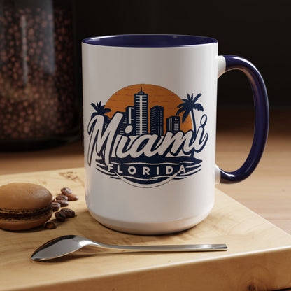 Retro Miami Accent Coffee Mug