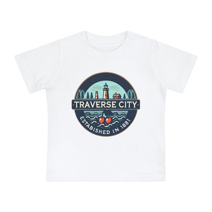 Vintage Traverse City Unisex Baby Short Sleeve T-Shirt