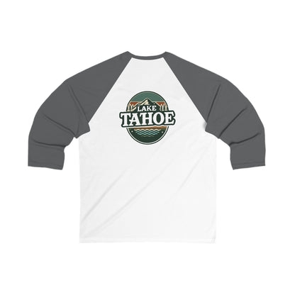 Vintage Lake Tahoe Men's 3/4 Sleeve Baseball Tee