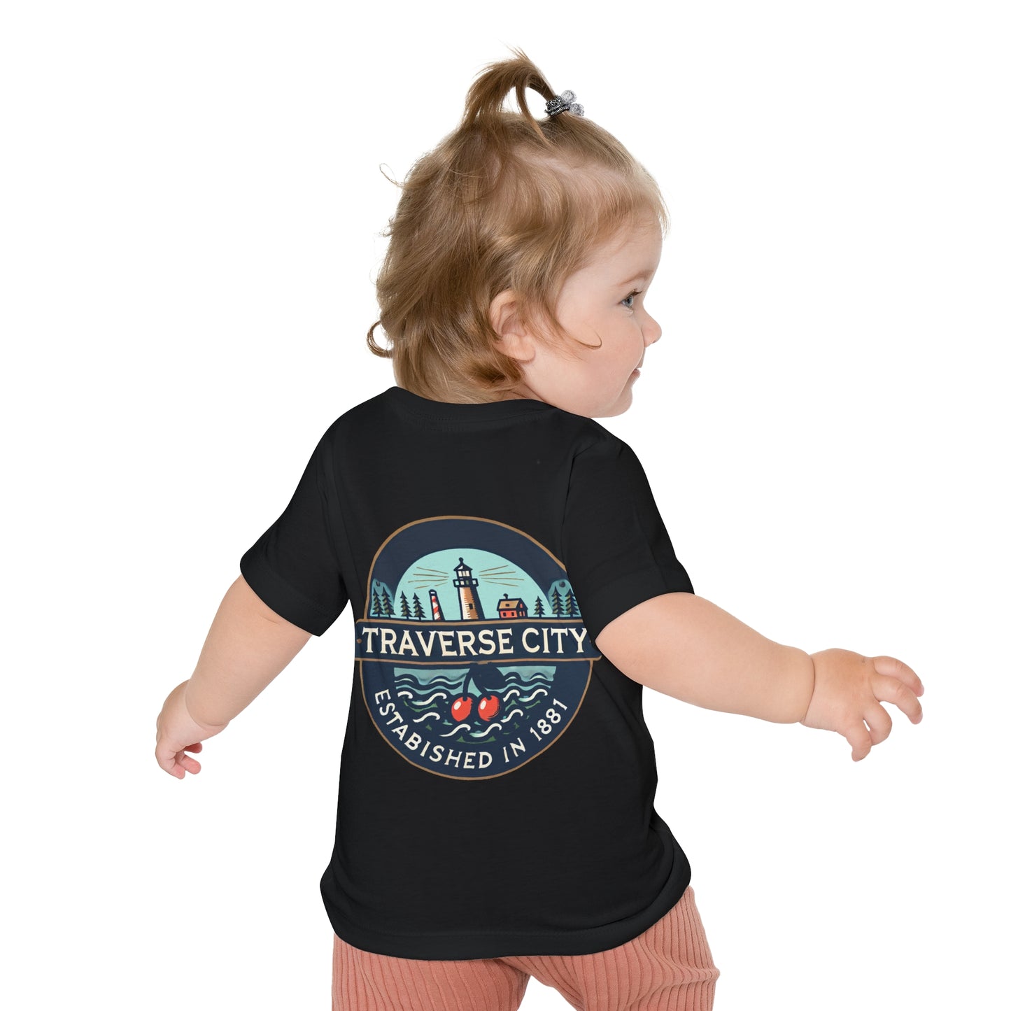 Vintage Traverse City Unisex Baby Short Sleeve T-Shirt