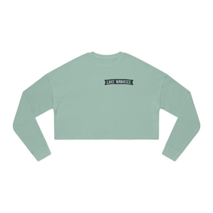 Vintage Lake Wawasee Women's Cropped Sweatshirt