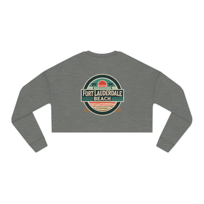 Vintage Fort Lauderdale Women's Cropped Sweatshirt