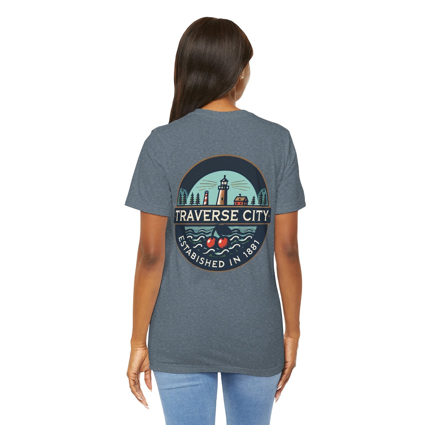 Vintage Traverse City Unisex Jersey Short Sleeve Tee