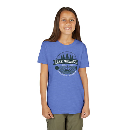 Vintage Lake Wawasee Unisex Youth Short Sleeve Tee