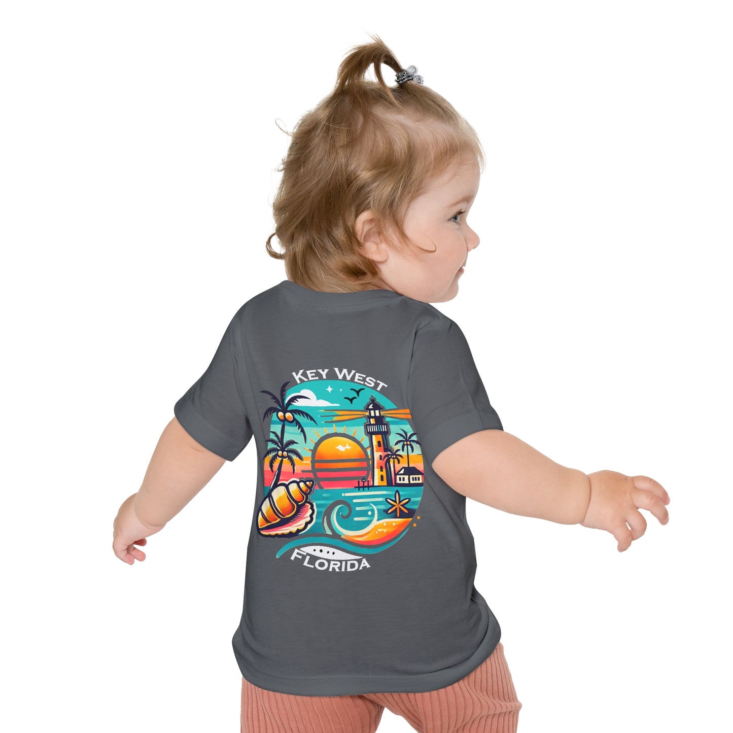 Vibrant Key West Unisex Baby Short Sleeve T-Shirt