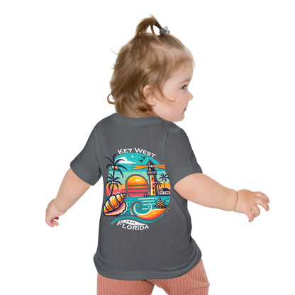 Vibrant Key West Unisex Baby Short Sleeve T-Shirt