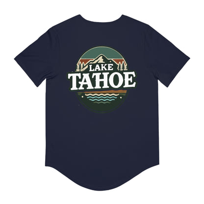 Vintage Lake Tahoe Men's Jersey Curved Hem Tee