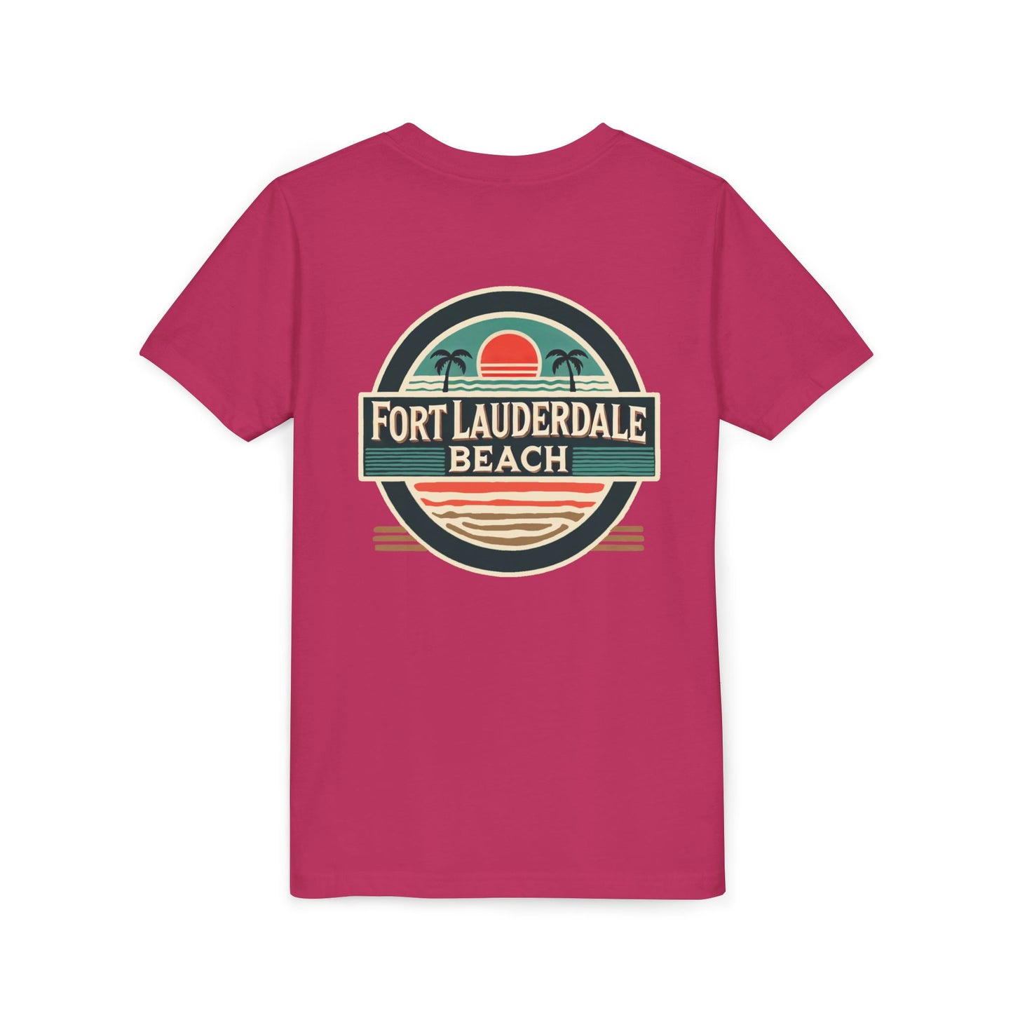 Vintage Fort Lauderdale Unisex Youth Short Sleeve Tee