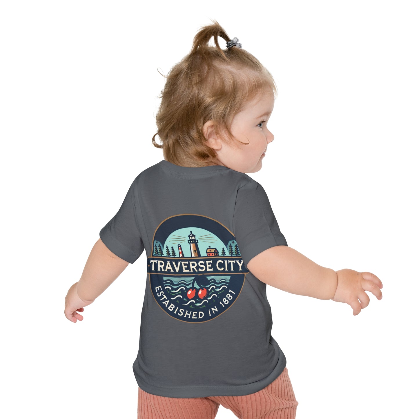 Vintage Traverse City Unisex Baby Short Sleeve T-Shirt