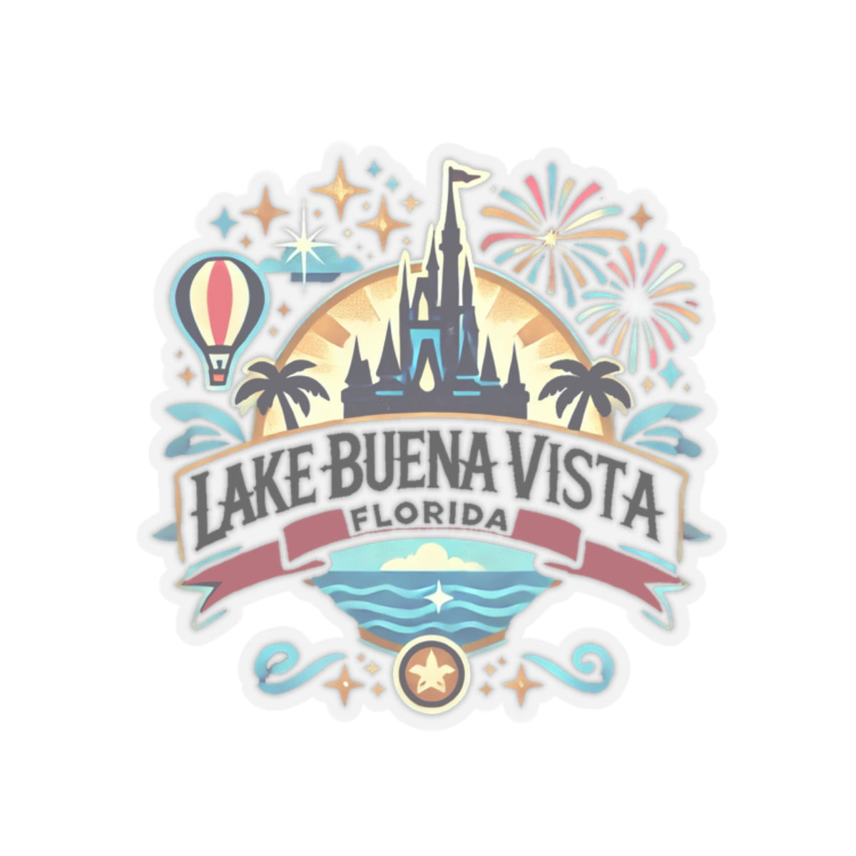 Adventurous Lake Buena Vista Kiss-Cut Sticker