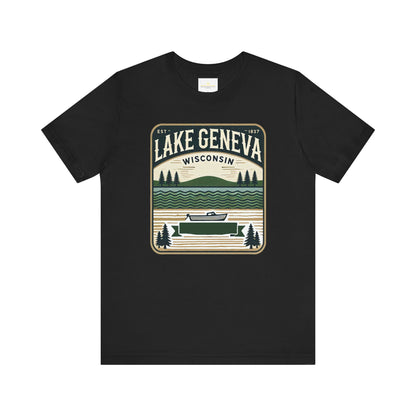 Vintage Lake Geneva Unisex Jersey Short Sleeve Tee