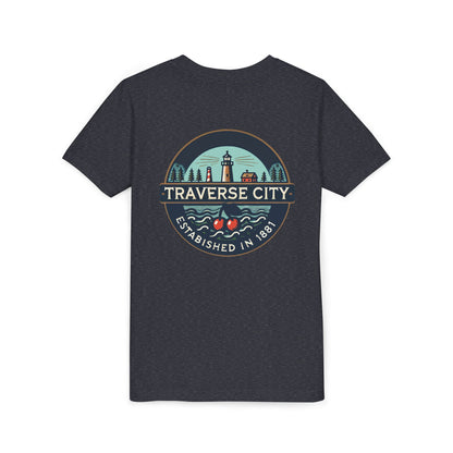 Vintage Traverse City Unisex Youth Short Sleeve Tee