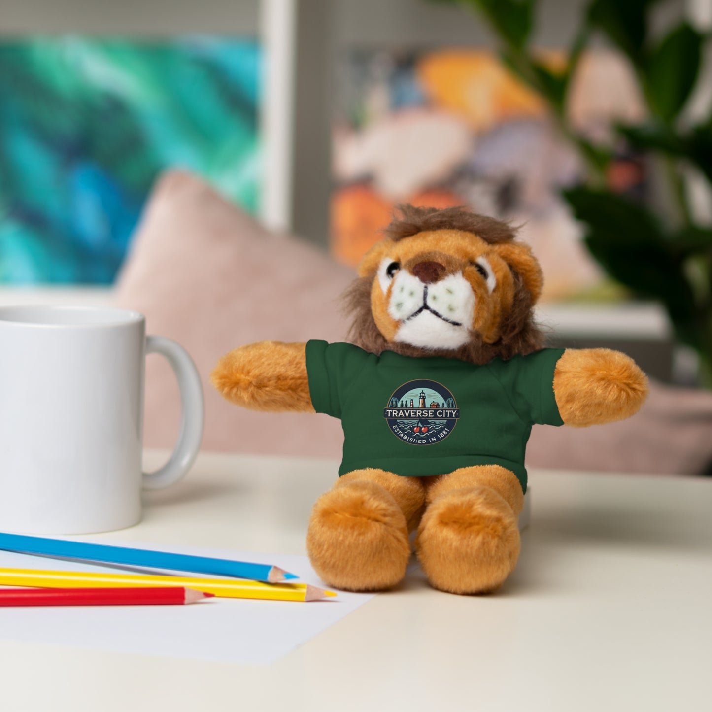 Vintage Traverse City Stuffed Animals with Tee
