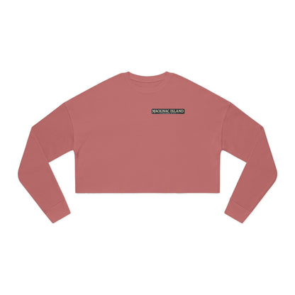 Vintage Mackinac Island Women's Cropped Sweatshirt
