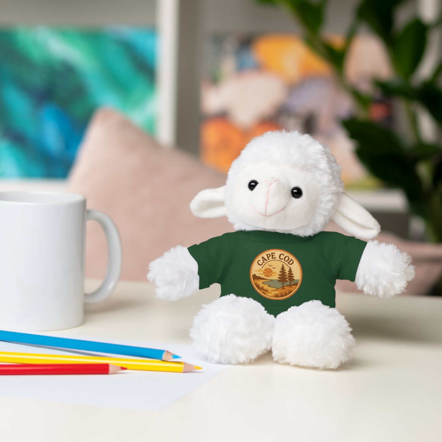Rustic Cape Cod Stuffed Animals with Tee