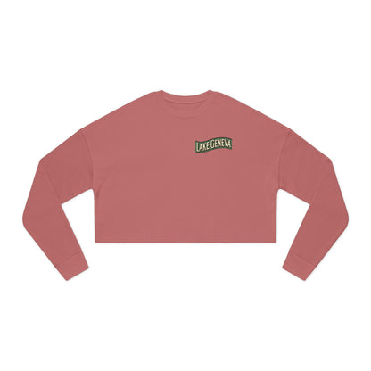 Retro Lake Geneva Women's Cropped Sweatshirt