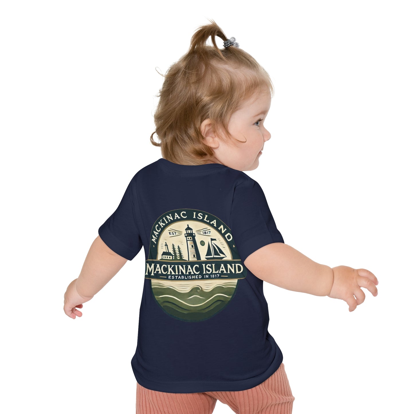 Vintage Mackinac Island Unisex Baby Short Sleeve T-Shirt