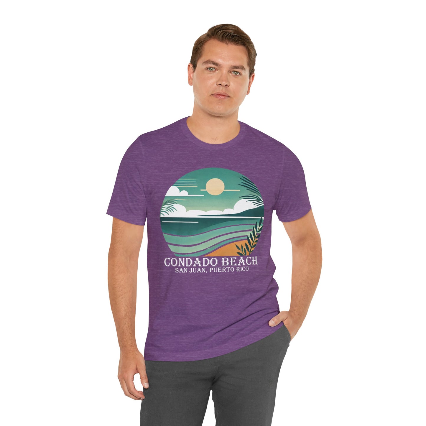 Coastal Vibes Condado Beach Unisex Jersey Short Sleeve Tee