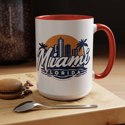 Retro Miami Accent Coffee Mug