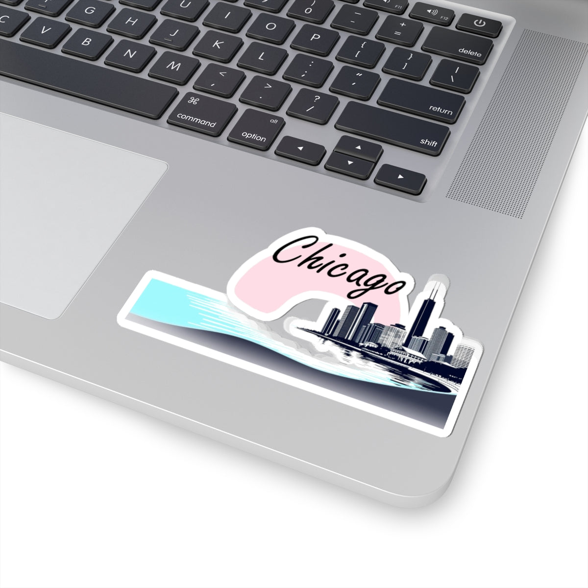 Elegant Chicago Skyline Kiss-Cut Sticker