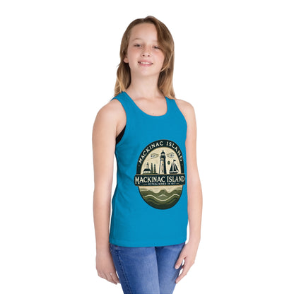 Vintage Mackinac Island Unisex Kids Jersey Tank Top