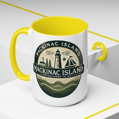 Vintage Mackinac Island Accent Coffee Mug