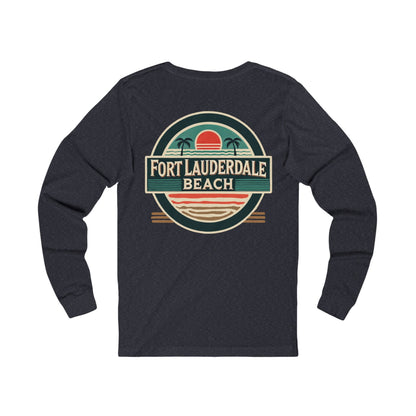 Vintage Fort Lauderdale Unisex Jersey Long Sleeve Tee