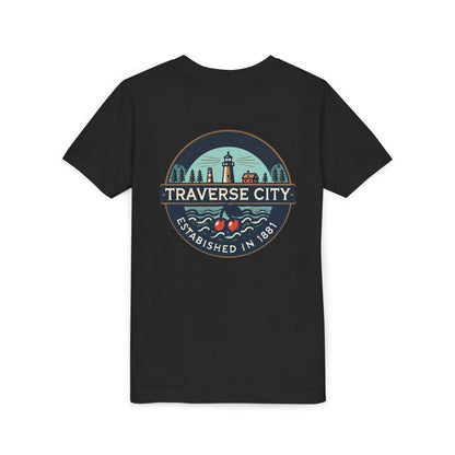 Vintage Traverse City Unisex Youth Short Sleeve Tee