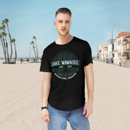 Vintage Lake Wawasee Men's Jersey Curved Hem Tee